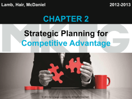 Lamb, Hair, McDaniel  2012-2013  CHAPTER 2  Chapter 1  Copyright ©2012 by Cengage Learning Inc.
