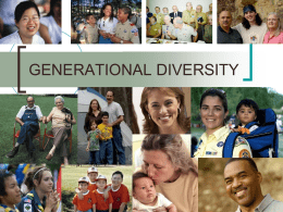 GENERATIONAL DIVERSITY Objectives   Identify characteristics and gain a better understanding of the four generations    Improve communications and team work    Accept personal responsibility in working together    Provide.