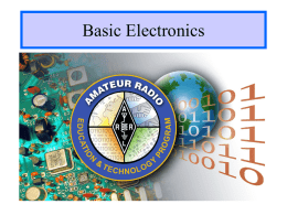 Basic Electronics Basic Electronics Course Standard Parts List Quantity111111111  Part Description Mastech Mulitmeter Solderless Breadboards Jumper Wires* 9V Battery Holder 1.5V Battery Holder 100 ohm ** 200 ohm 330 ohm 1000
