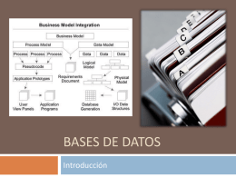 BASES DE DATOS Introducción Almacenamiento de información  Sistemas de Bases Sistemas de datos de archivos Sistemas de archivos Un sistema de archivos es un conjunto de programas que.