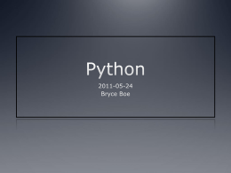 Python Tidbits  Python created by that guy --->  Python is named after Monty Python’s Flying Circus  1991 – Python 0.9.0 Released 