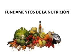FUNDAMENTOS DE LA NUTRICIÓN Proceso biológico de asimilación de los nutrientes para ser metabolizados.  Es el proceso de ingestión de los alimento por un individuo para satisfacer sus necesidades alimenticias.