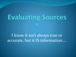 I know it isn’t always true or accurate, but it IS information….
