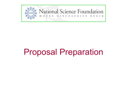 Proposal Preparation Life Cycle of a Proposal  Write & Revise  Funded!  Conceptualize Research proposal preparation A good proposal is a good idea, well expressed, with.