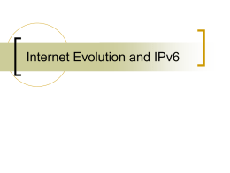 Internet Evolution and IPv6 IPv6 - the BGP view IPv4 &ndash; the BGP view.
