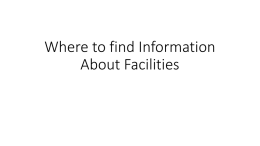 Where to find Information About Facilities Overview of Title V Permits.