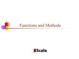 Functions and Methods Definitions and types   A function is a piece of code that takes arguments and returns a result        A pure function.