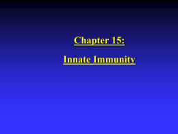 Chapter 15: Innate Immunity Introduction Resistance: Ability to ward off disease.  Nonspecific  Resistance: Defenses that protect against all pathogens.   Specific  Resistance: Protection against a particular pathogen.  Susceptibility: