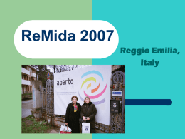 ReMida 2007 Reggio Emilia, Italy &ldquo;May I Offer You a Poem?&rdquo; AMAZE ASTONISH **** QUESTION.