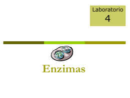 Laboratorio  Enzimas Objetivos   Definir qué es una enzima y cómo estas actúan en reacciones dentro de la célula.    Identificar diferentes factores que pueden afectar la actividad.