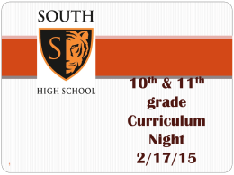th th & grade Curriculum Night 2/17/15 Your Counseling Team:  Ms. Gaulke, A-C  Ms. Lewis, J-M  Ms. Hassell, D-F  Ms.