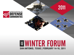 Navy EUL Program Association of Defense Communities  Winter Forum 2011 San Antonio, TX Larry Chernikoff EUL Program Manager.