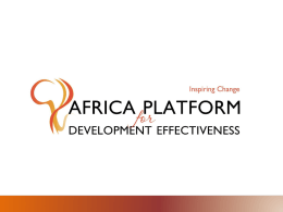 Africa is still facing significant development challenges ● Institutional capacity to adequately improve livelihoods of Africa’s citizens  ● Systematic pan-African cross-institutional collaboration  ● Effective strategies.