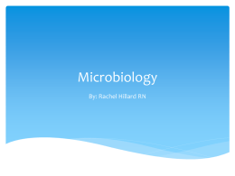Microbiology By: Rachel Hillard RN What is Microbiology  An advanced biology course  Biology is the study of living organisms  Microbiology is.