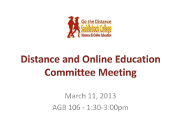 March 11, 2013 AGB 106 - 1:30-3:00pm Agenda 1) Update: Student help, and future of STS website 2) Update: Self-Evaluation task force 3) Discussion: