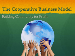 Building Community for Profit Who Owns, Controls & Uses the Business The Sole Proprietorship/Partnership Examples: Jimbo&rsquo;s, Blue Stocking Books, Kung Food, Caf&eacute; India  The Investor-owned.