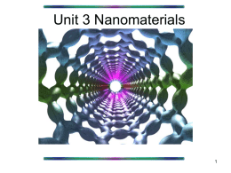 Unit 3 Nanomaterials Fullerenes • • • •  Discovery Description and Nomenclature Applications Synthesis and Manufacturing Introduction to Fullerenes • • • • • • •  Discovery of Buckminster Fullerene Smalley’s Apparatus C60 A new form of carbon Discovery of.