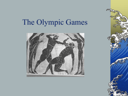 The Olympic Games Epictetus on the Ancient Olympic Spectator Aren’t you devoured by the fierce heat? Aren’t you smashed in the crowd? Aren’t you.