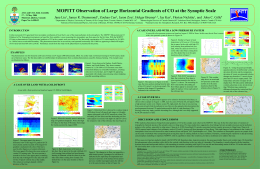 AGU and CGU Joint Assembly 17 &ndash; 21 May 2004 Montreal, Quebec, Canada Paper No: A43B-02  MOPITT Observation of Large Horizontal Gradients of CO.