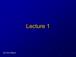 Lecture 1  By Tom Wilson Lecture 1 page 1  history Maxwell: Equations Hertz: Reality Marconi: Practical wireless Fessenden, Armstrong: Voices on wireless, Heterodyne De Forrest: Amplifiers Jansky: Cosmic radio.