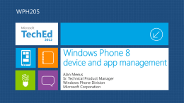 WPH205 Windows Phone 8 is still pre-release  This qualifies this session as pre-release too.