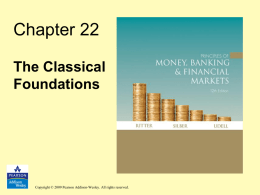 Chapter 22 The Classical Foundations  Copyright © 2009 Pearson Addison-Wesley. All rights reserved.