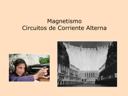 Magnetismo Circuitos de Corriente Alterna Generador de corriente Alterna Una bobina de área A y N espiras que rota con velocidad angular.
