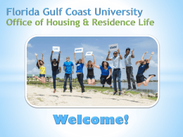Vision Statement The Office of Housing and Residence Life will provide students with an exceptional residential experience.