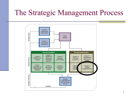 The Strategic Management Process Strategic Entrepreneurship  Entrepreneurship is concerned with:  The discovery of profitable opportunities  The exploitation of profitable opportunities 