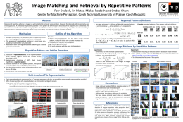 Image Matching and Retrieval by Repetitive Patterns Petr Doubek, Jiri Matas, Michal Perdoch and Ondrej Chum Center for Machine Perception, Czech Technical.