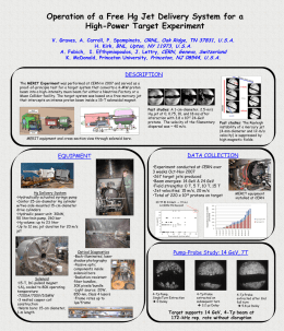 Operation of a Free Hg Jet Delivery System for a High-Power Target Experiment V.