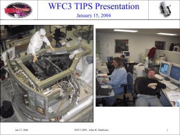 WFC3 TIPS Presentation January 15, 2004 Optical Stimulus  Jan 15, 2004  WFC3 TIPS – John W.