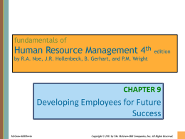 fundamentals of  Human Resource Management 4th  edition  by R.A. Noe, J.R. Hollenbeck, B.