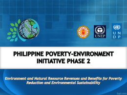 Support the government’s vision of sustainable development through rational utilization of natural resources, revenues and benefits for economic growth, environmental protection, social equity and especially.