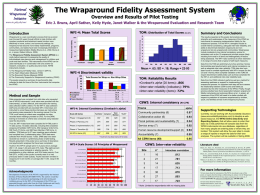 Overview and Results of Pilot Testing  Eric J. Bruns, April Sather, Kelly Hyde, Janet Walker & the Wraparound Evaluation and Research.