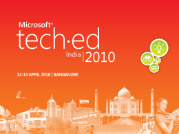 SESSION CODE: #####  Building performant Web applications  Aniruddha Deswandikar & Govind Kanshi Microsoft Technology Center, Bangalore.