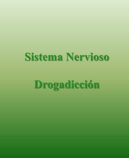 Sistema Nervioso Drogadicci&oacute;n Drogas y Toxicoman&iacute;a Efectos Generales de las Drogas Clasificaci&oacute;n de las Drogas El Estr&eacute;s Reacci&oacute;n ante el Estr&eacute;s Tipos de Estr&eacute;s.