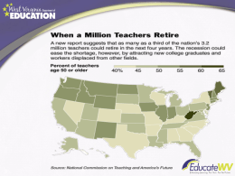 Who Will Teach? Experience Matters Who Will Teach? Experience Matters &bull;  Between 2004 and 2008, 300,000 veteran teachers left the workforce for retirement.  See the.