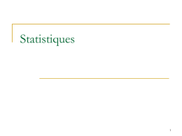 Statistiques Plan Introduction Chapitre 1 : Tableaux et méthodes graphiques Chapitre 2 : Méthodes numériques permettant de résumer une série Chapitre 3 : Indice et.