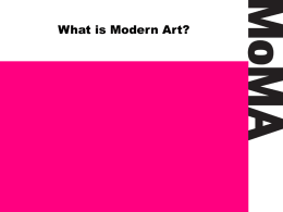 What is Modern Art? Popular Culture  MoMA What is Modern Art?