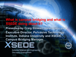 What is campus bridging and what is XSEDE doing about it?