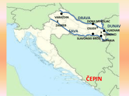 PONOVIMO VARAŽDIN X ZAGREB  DRAVA  DONJI MIHOLJAC  DUNAV 1. Istakni na karti plavom bojom Savu, OSIJEK X Dravu i VUKOVAR SAVA X Dunav i upiši ime rijeke. VINKOVCI SLAVONSKI BROD 2.