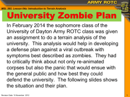 MSL 202, Lesson 04a: Introduction to Terrain Analysis  In February 2014 the sophomore class of the University of Dayton Army ROTC class.