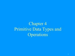 Chapter 4 Primitive Data Types and Operations Objectives                  To write Java programs to perform simple calculations To use identifiers to name variables, constants, methods,