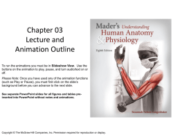 Chapter 03 Lecture and Animation Outline To run the animations you must be in Slideshow View.