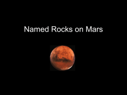 Named Rocks on Mars Viking Lander 1, 1976 Big Joe  Viking Lander 1, 1976