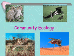 Community Ecology Ways organisms interact  ______________________ COMPETITION  Between SAME and DIFFERENT kinds of organisms Compete with each other for available resources  PREDATION __________________________ Between DIFFERENT kinds of.