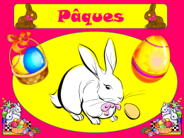 P&acirc;ques une cloche de P&acirc;ques un g&acirc;teau un lapin en chocolat des lis.