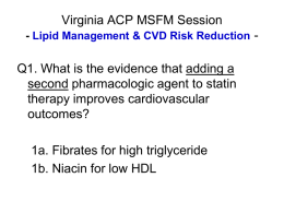 Virginia ACP MSFM Session - Lipid Management & CVD Risk Reduction -  Q1.