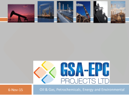 6-Nov-15    Oil & Gas, Petrochemicals, Energy and Environmental Highlights    GSA – EPC Ltd.